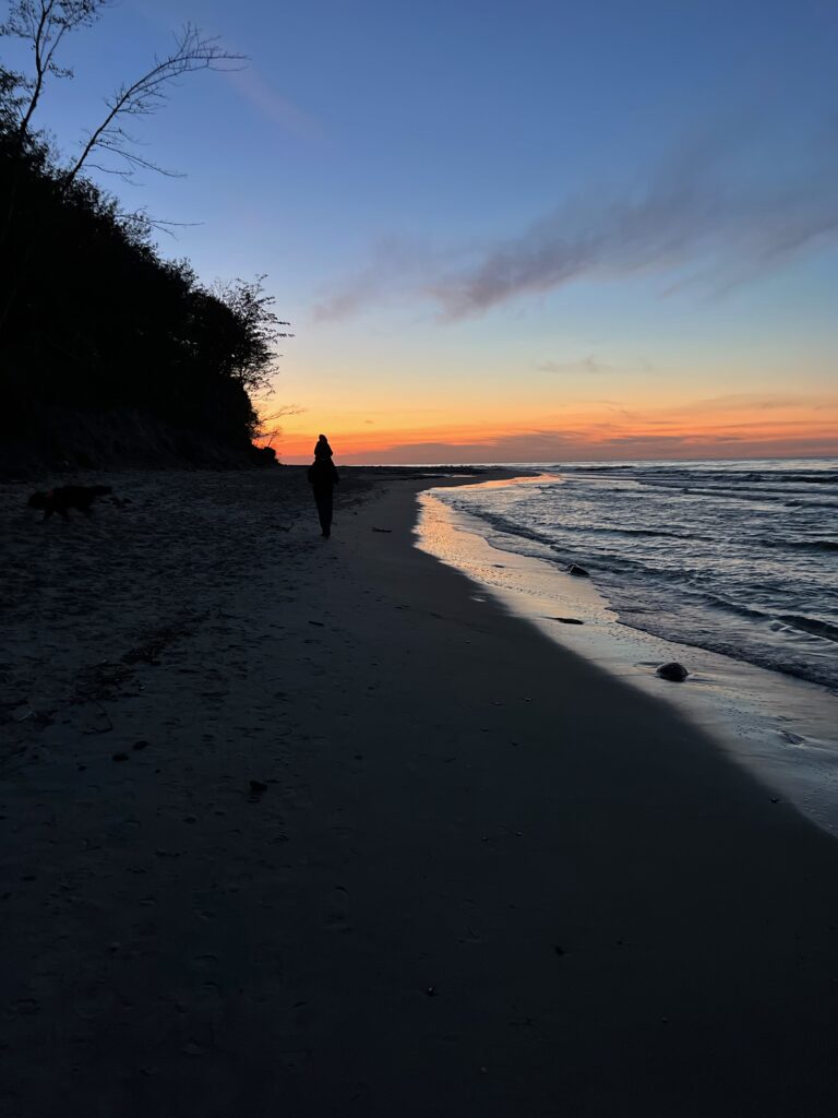 Zachód słońca w Jastrzębskiej Górze